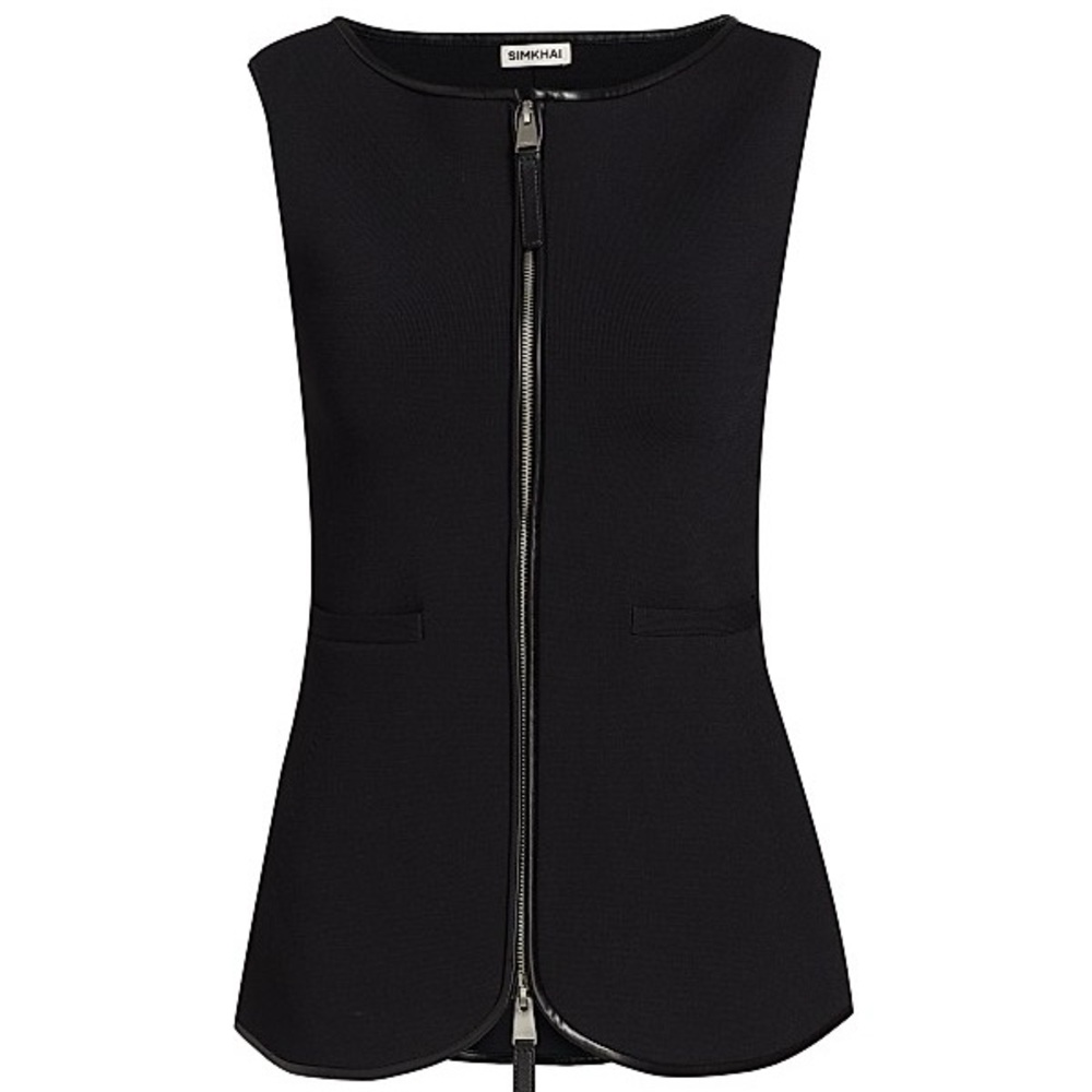 Simkhai Black Sleeveless Top Size Large NWT